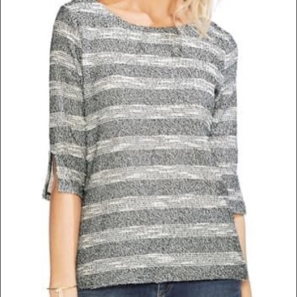VINCE CAMUTO “Daybreak” Stripe Knit Top - Picture 2 of 2